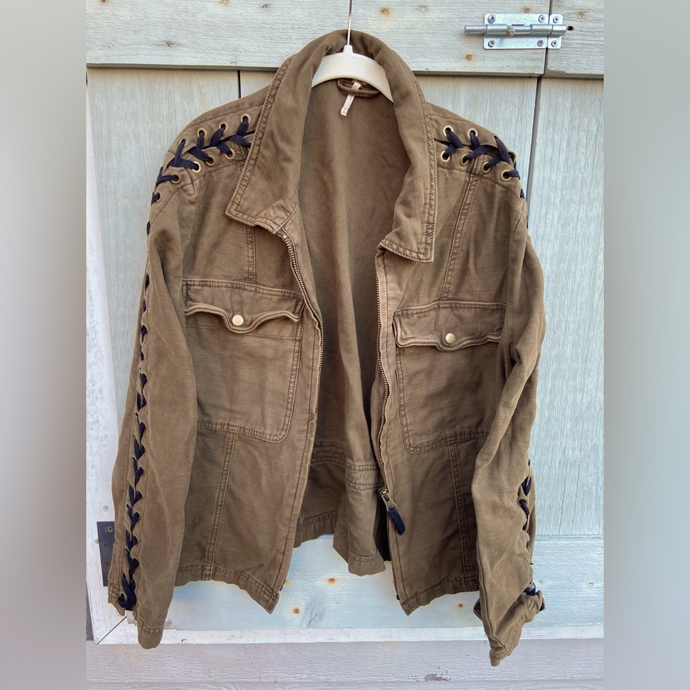 Free People Army Jacket with Detail